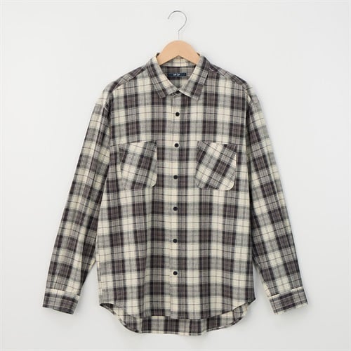 メンズ 秋チェック レギュラーカラーシャツ Labo Spec(ラボスペック