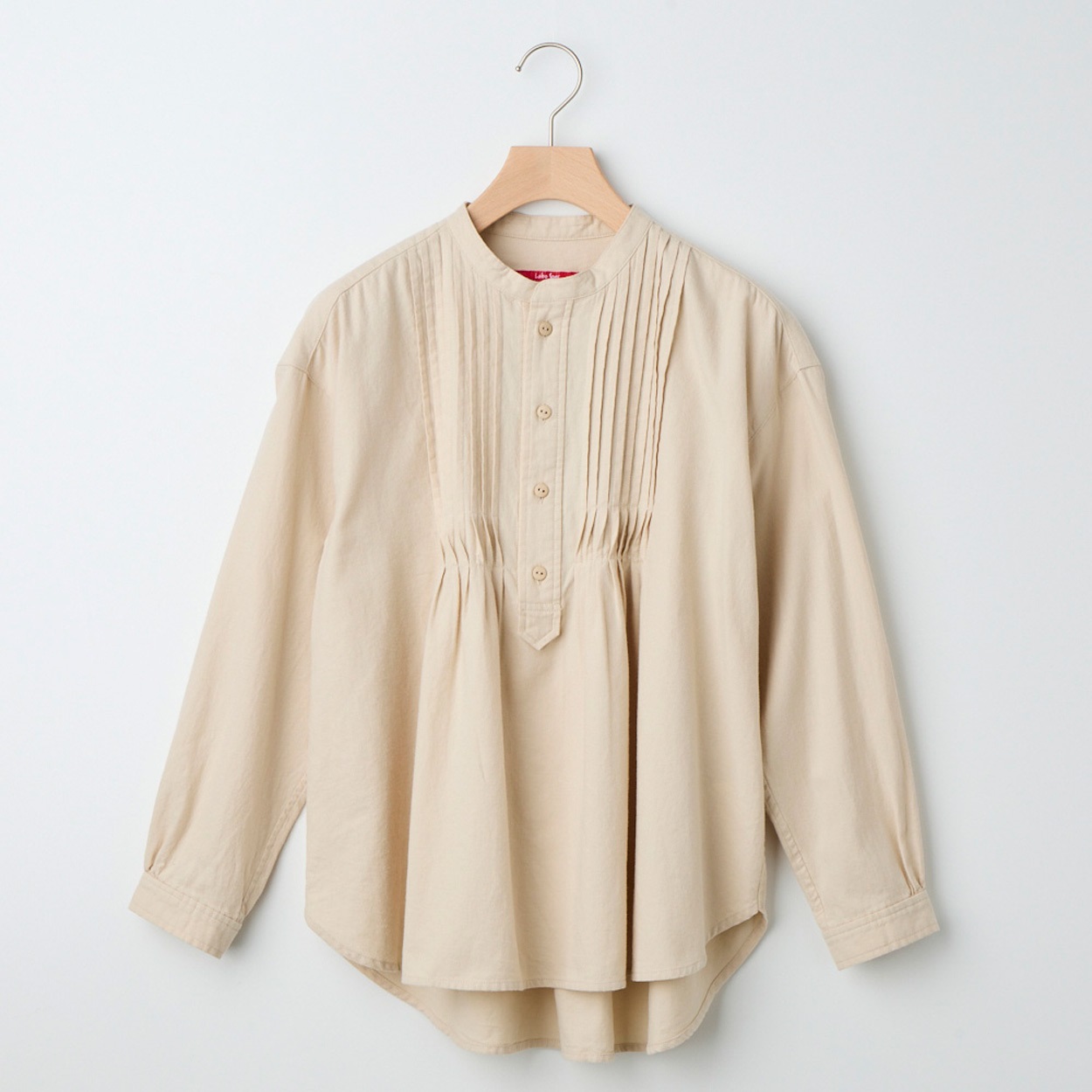 レディス 起毛メランジ ピンタックブラウス Labo Spec(ラボスペック