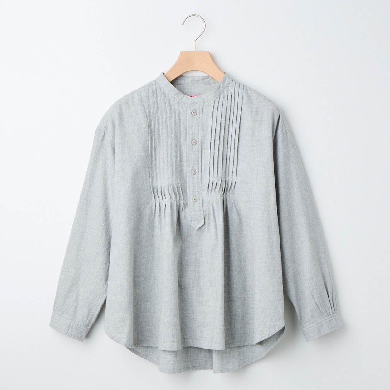 レディス 起毛メランジ ピンタックブラウス Labo Spec(ラボスペック