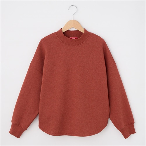 レディス トップ起毛裏毛 チビモックネックプルオーバー Labo Spec