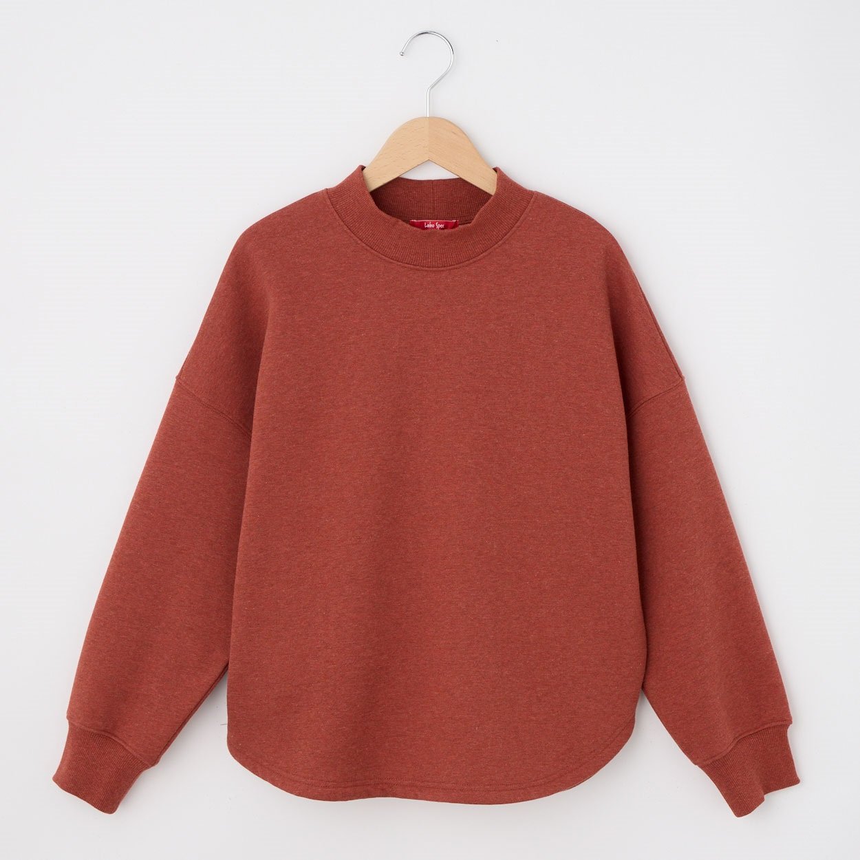 レディス トップ起毛裏毛 チビモックネックプルオーバー Labo Spec