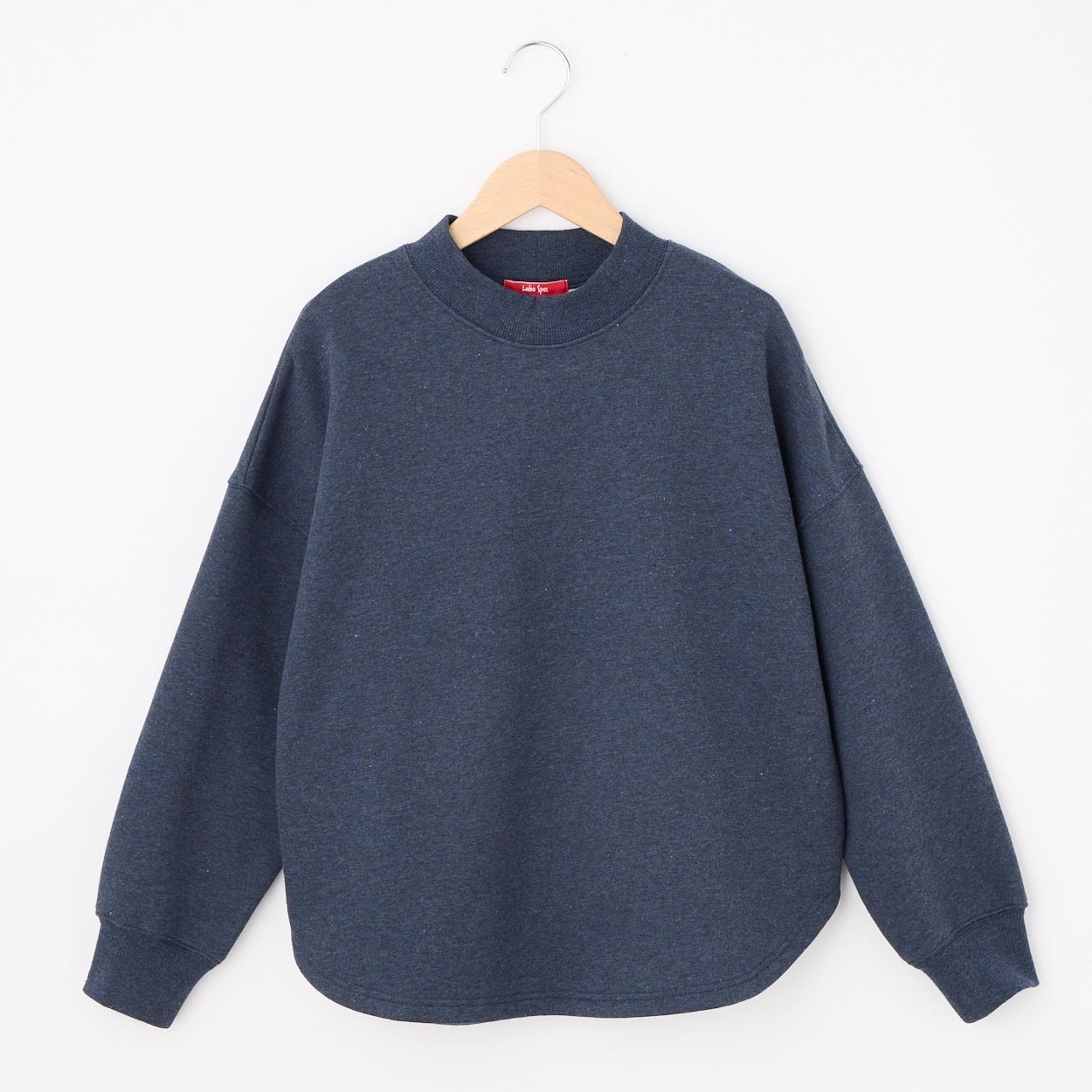 レディス トップ起毛裏毛 チビモックネックプルオーバー Labo Spec