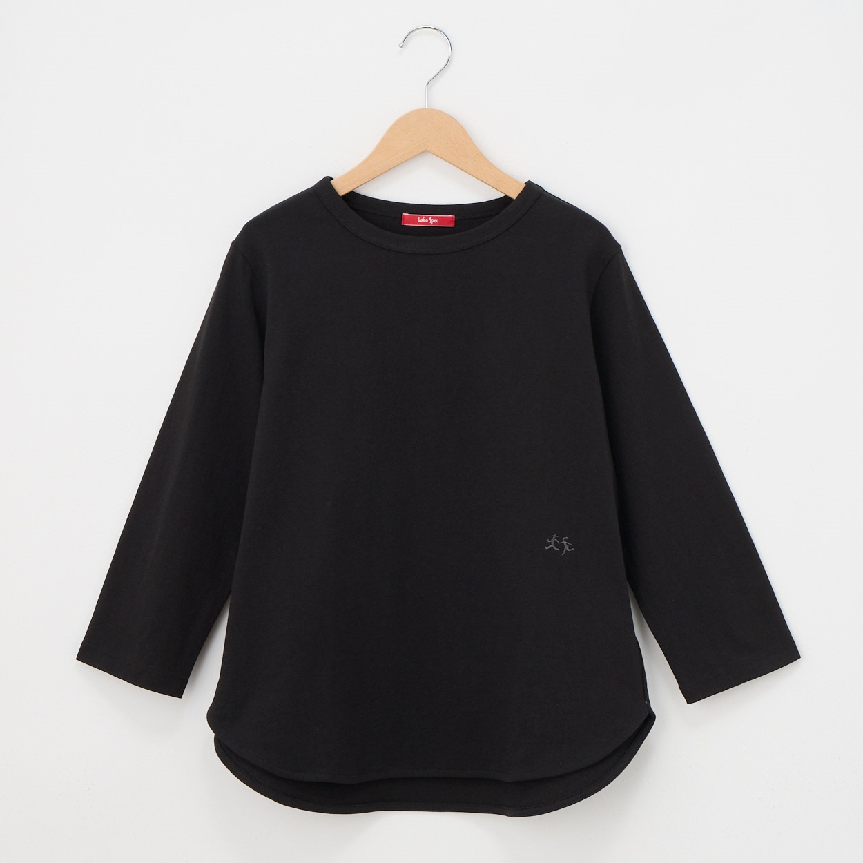 Raraさん専用　yori ラウンドヘムカットソー　ライトサックス レディス 天竺 7分袖 ラウンドヘムTシャツ Labo Spec(ラボスペック