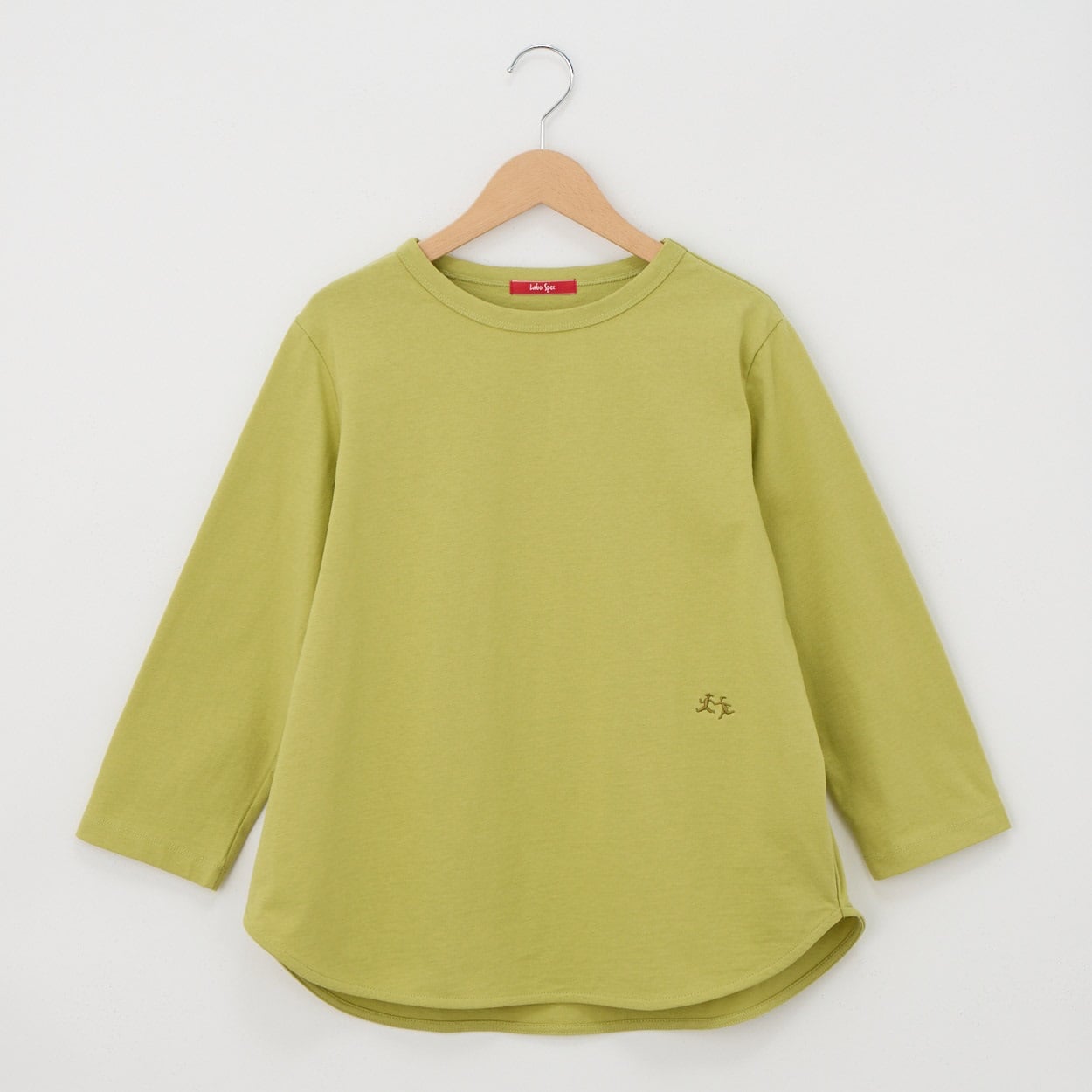 レディス 天竺 7分袖 ラウンドヘムTシャツ Labo Spec(ラボスペック) 777761033(ミドリ-XL)