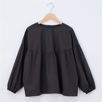 レディス タイプライター ボリュームスリーブブラウス Labo Spec(ラボスペック) 777762029(ウスクロ-S)
