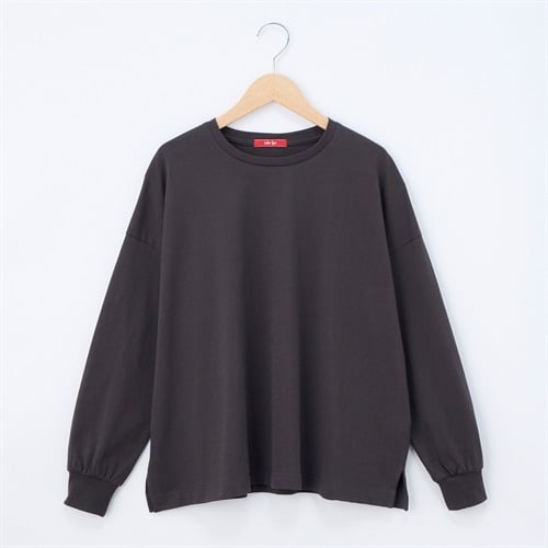レディス 20天竺 長袖BIGTシャツ Labo Spec(ラボスペック) 777761042(ウスクロ-S)