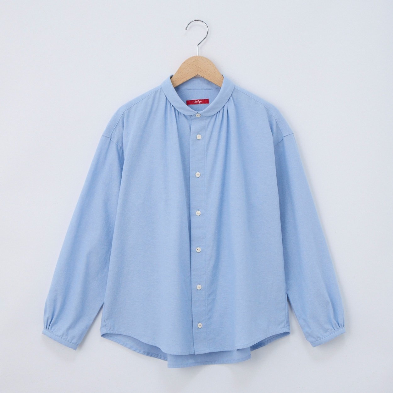 レディス シャンブレー ラウンドカラーブラウス Labo Spec(ラボ