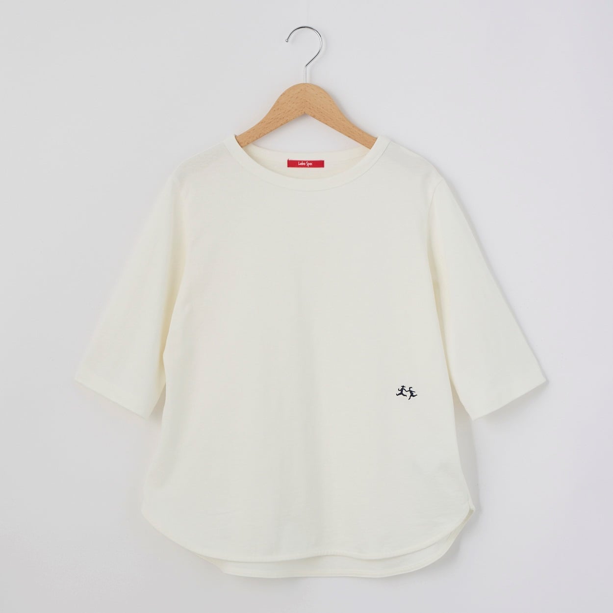 Nero Line レディス 天竺 5分袖 ラウンドヘムTシャツ Labo Spec(ラボスペック) 777361041(シロ-L)
