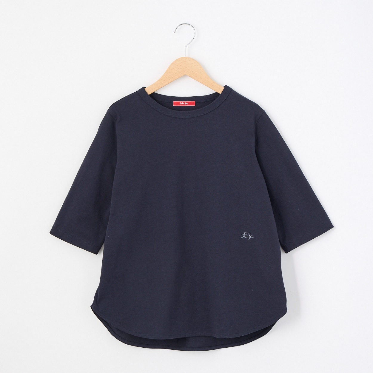 レディス 天竺 5分袖 ラウンドヘムTシャツ Labo Spec(ラボスペック) 777761041(コイアオ-L)