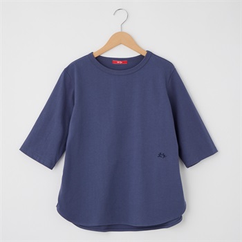 レディス 天竺 5分袖 ラウンドヘムTシャツ Labo Spec(ラボスペック) 777761041(アオ-S)