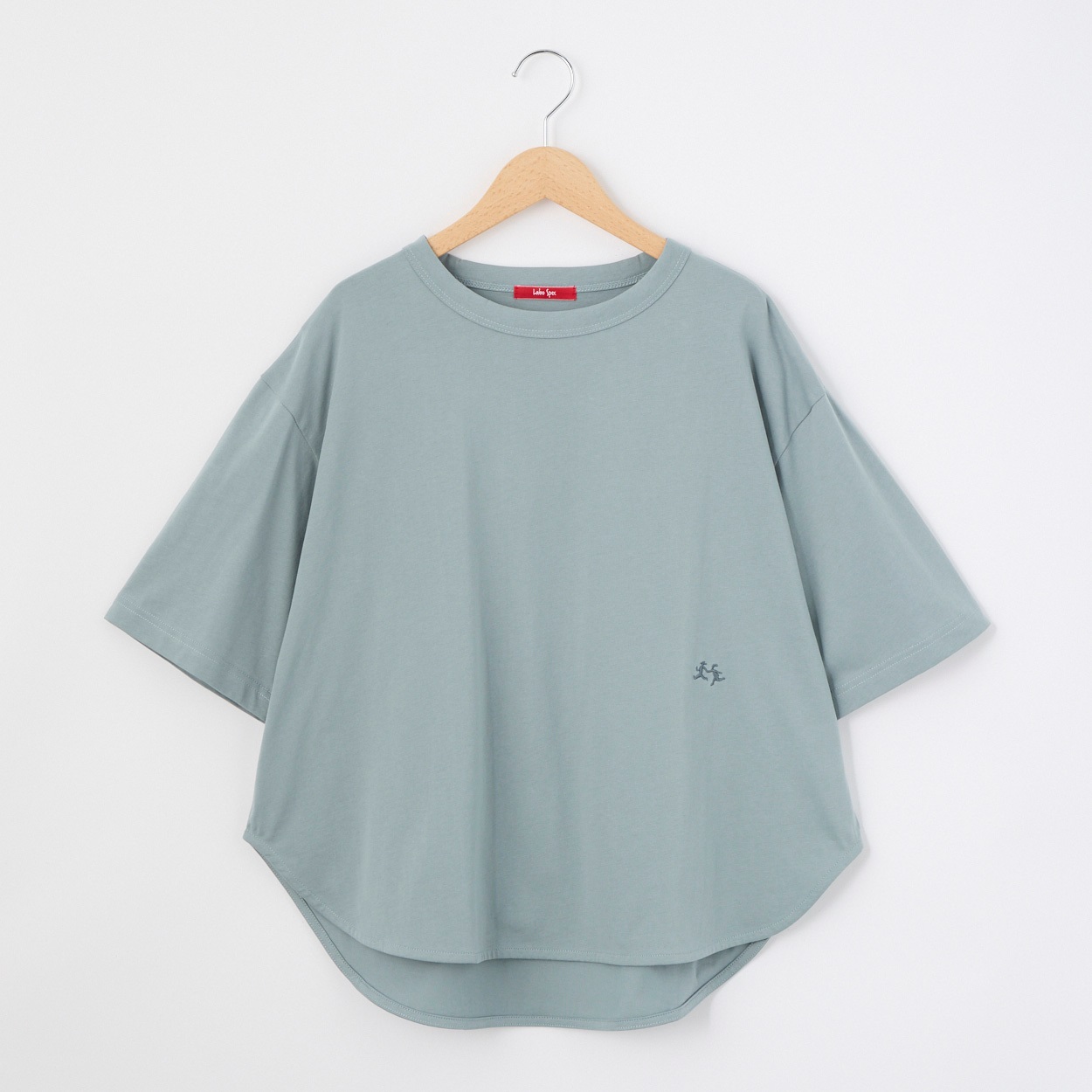 レディス 20天竺 BIGシルエットTシャツ Labo Spec(ラボスペック) 777761073(ウスアオ-M)
