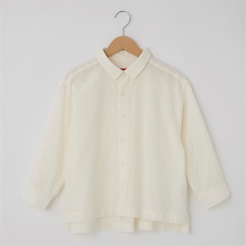 レディス ラインモチーフジャガード レギュラーカラーシャツ Labo Spec(ラボスペック) 777762045(シロ-S)