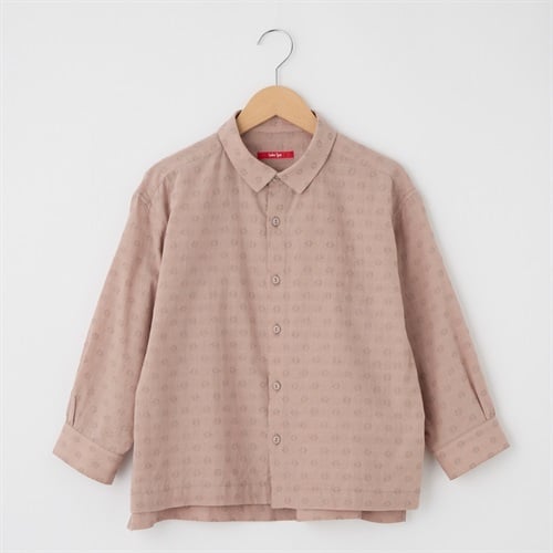 レディス ラインモチーフジャガード レギュラーカラーシャツ Labo Spec(ラボスペック) 777762045(ウスアカ-S)