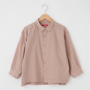 レディス ラインモチーフジャガード レギュラーカラーシャツ Labo Spec(ラボスペック) 777762045(ウスアカ-S)