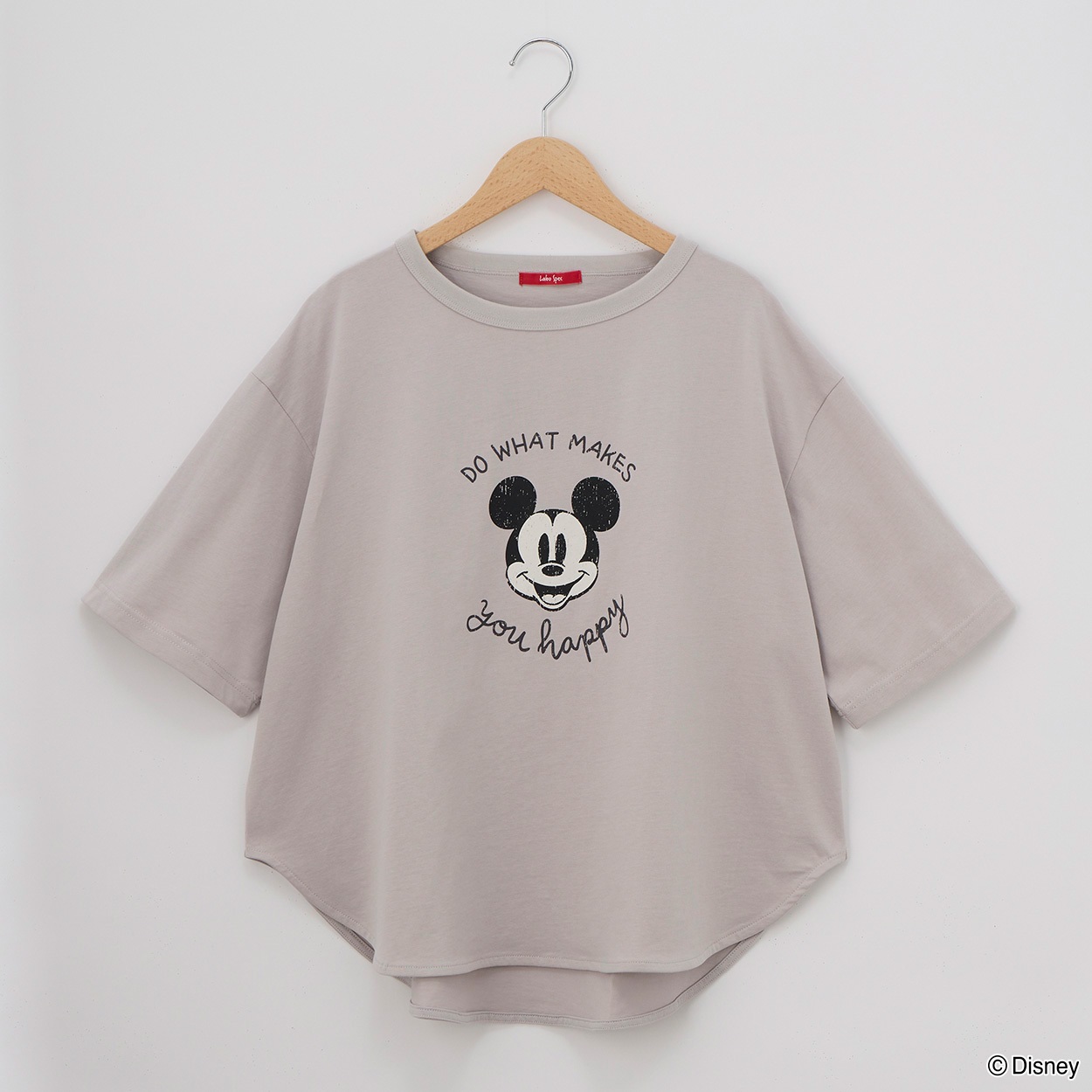 レディス Disney/MICKEY/ミッキー/プリントBIGTシャツ Labo Spec(ラボスペック) 152109147(ウスクロ-L)