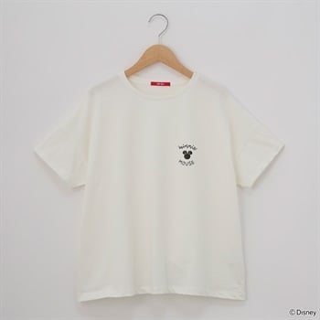 レディス Disney/MINNIE/ミニー/プリントTシャツ Labo Spec(ラボスペック) 152109148(シロ-S)