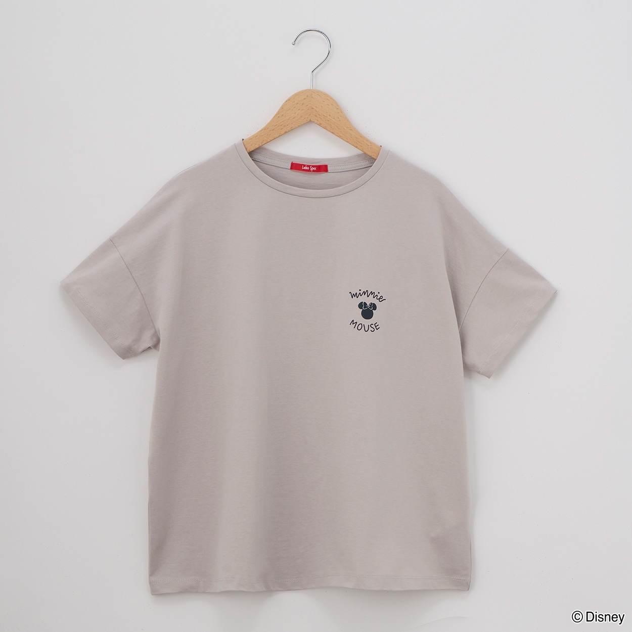 レディス Disney/MINNIE/ミニー/プリントTシャツ Labo Spec(ラボスペック) 152109148(ウスクロ-L)
