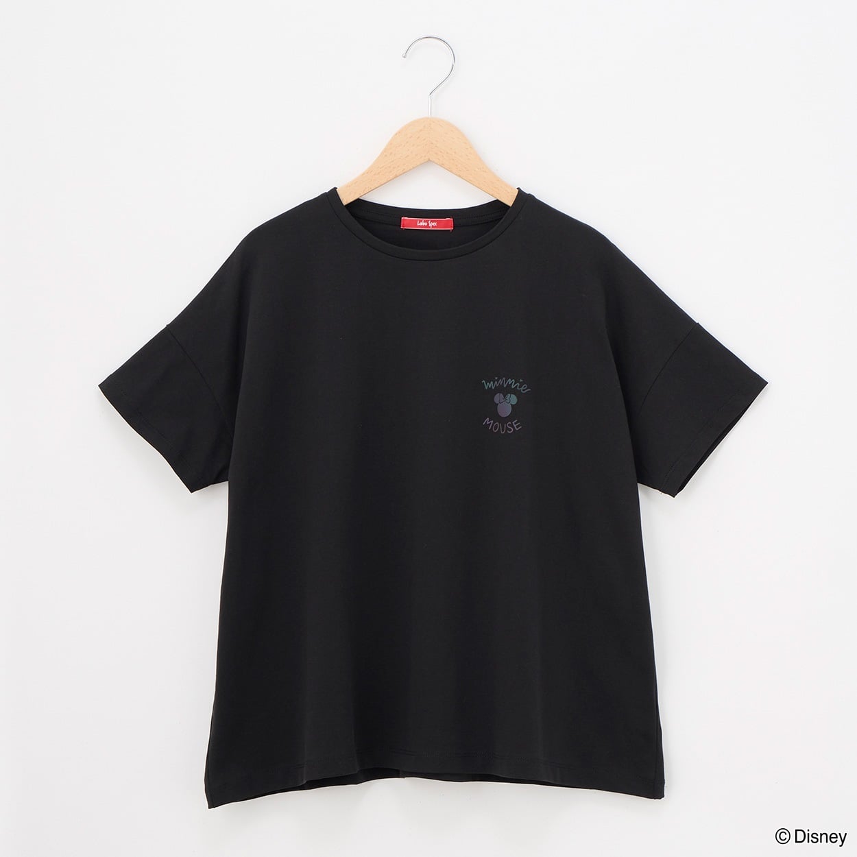 レディス Disney/MINNIE/ミニー/プリントTシャツ Labo Spec(ラボスペック) 152109148(クロ-S)