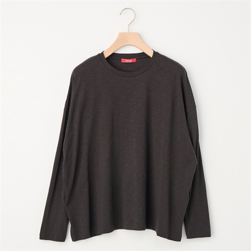 レディス スラブ天竺 長袖Ｔシャツ Labo Spec(ラボスペック) 777712078-2(ウスクロ-S)