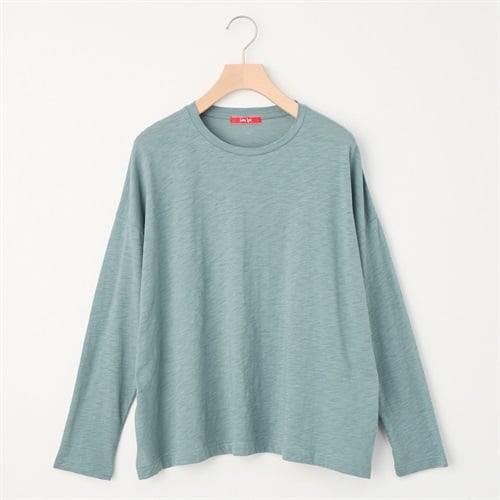 レディス スラブ天竺 長袖Ｔシャツ Labo Spec(ラボスペック) 777712078-2(ウスアオ-S)