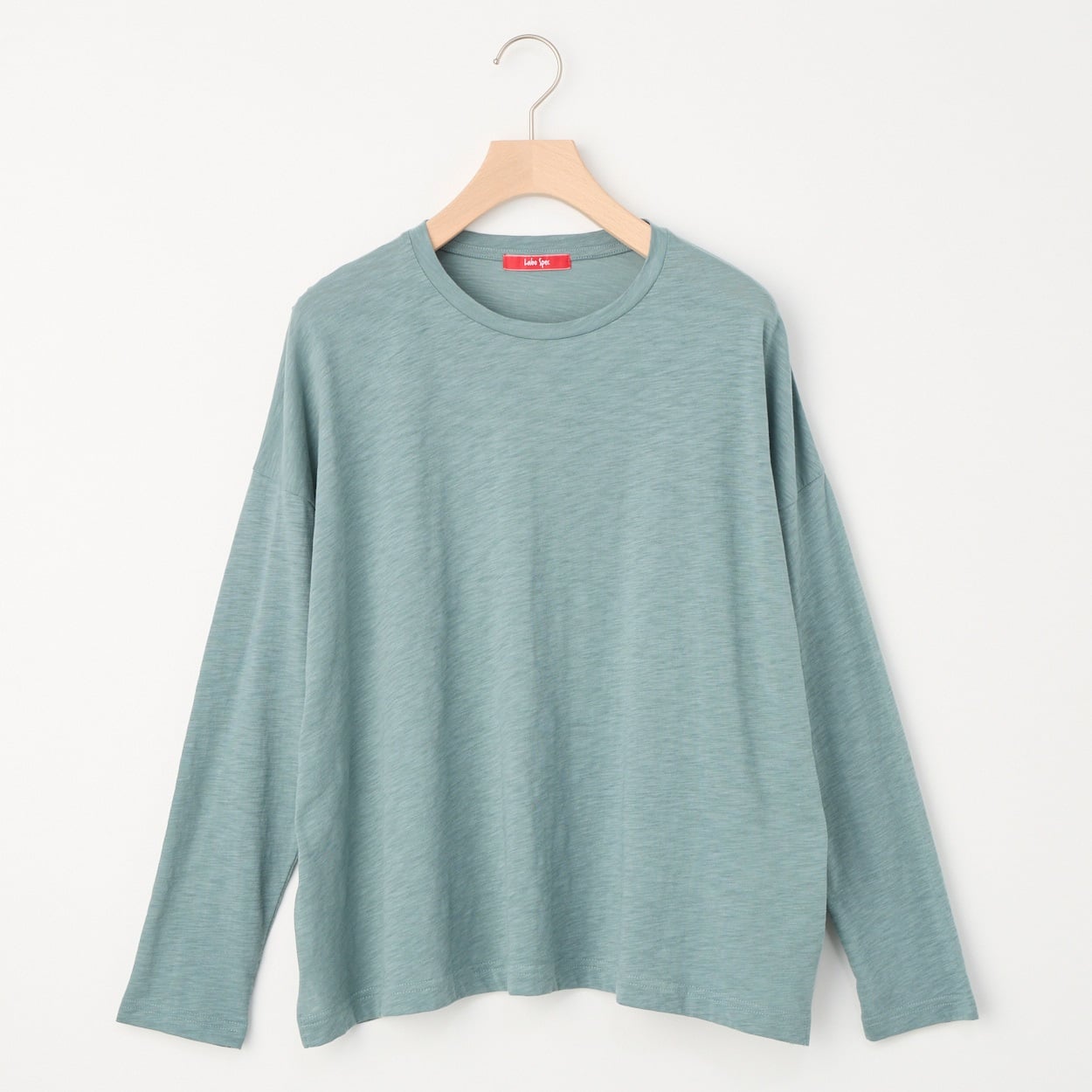 レディス スラブ天竺 長袖Ｔシャツ Labo Spec(ラボスペック) 777712078-2(ウスアオ-S)
