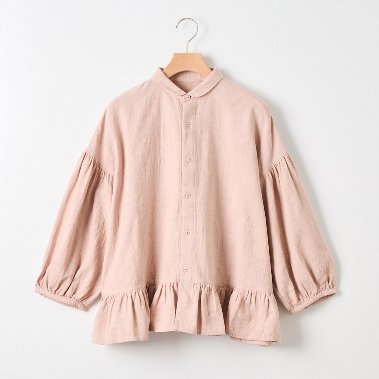 レディス ジャガード 裾切替えブラウス Labo Spec(ラボスペック