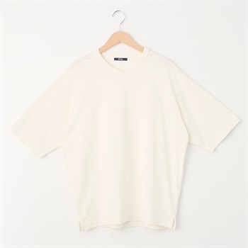 メンズ スラブ天竺 ＶネックＴシャツ Labo Spec(ラボスペック) 777512059-2(シロ-M)