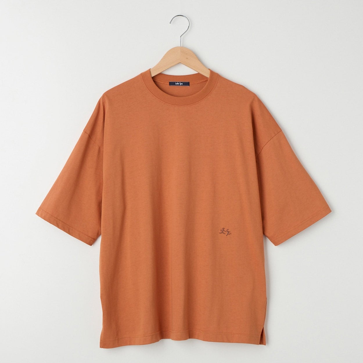メンズ 20天竺 ５分袖ルーズフィットTシャツ Labo Spec(ラボスペック) 777512081-2(ダイダイ-LL)