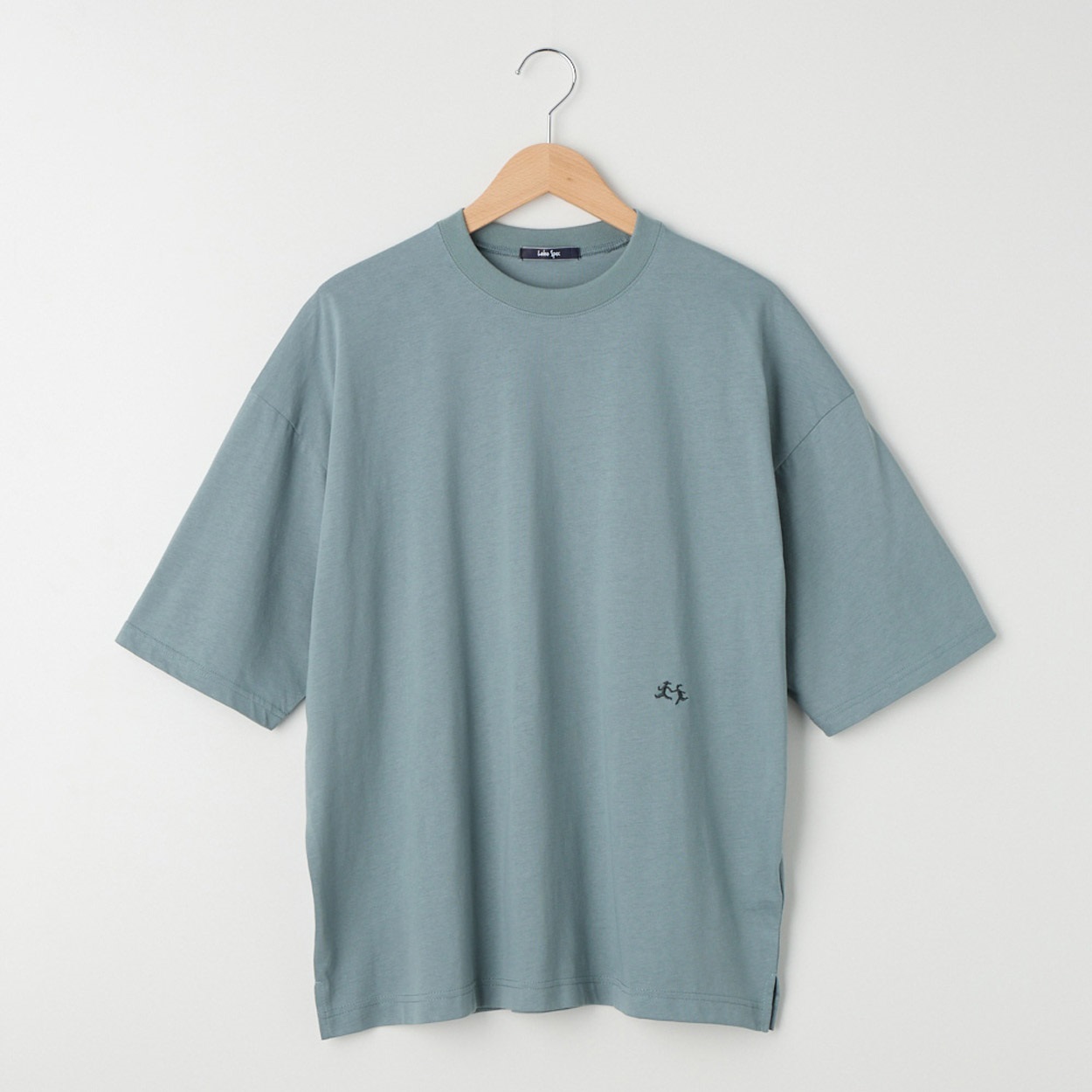 メンズ 20天竺 ５分袖ルーズフィットTシャツ Labo Spec(ラボスペック) 777512081-2(アオ-LL)