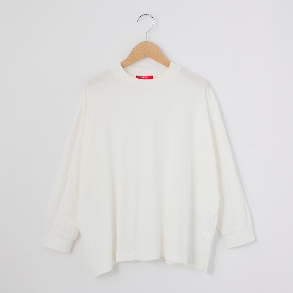 接触冷感 Nero Line レディス カレンダー天竺 モックネック 7分袖ヤッコTシャツ Labo Spec(ラボスペック) 777361064(シロ-S)