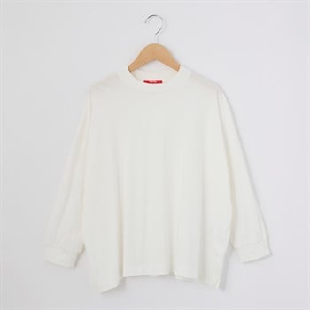 接触冷感 Nero Line レディス カレンダー天竺 モックネック 7分袖ヤッコTシャツ Labo Spec(ラボスペック) 777361064(シロ-S)