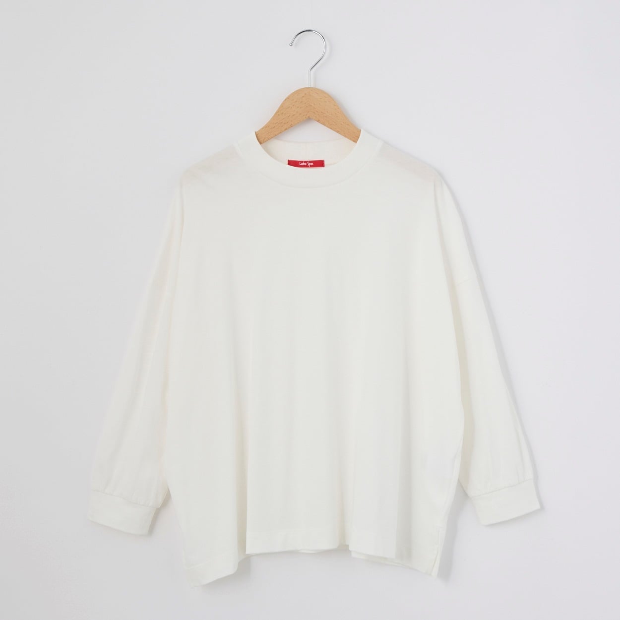 接触冷感 Nero Line レディス カレンダー天竺 モックネック 7分袖ヤッコTシャツ Labo Spec(ラボスペック) 777361064(シロ-L)