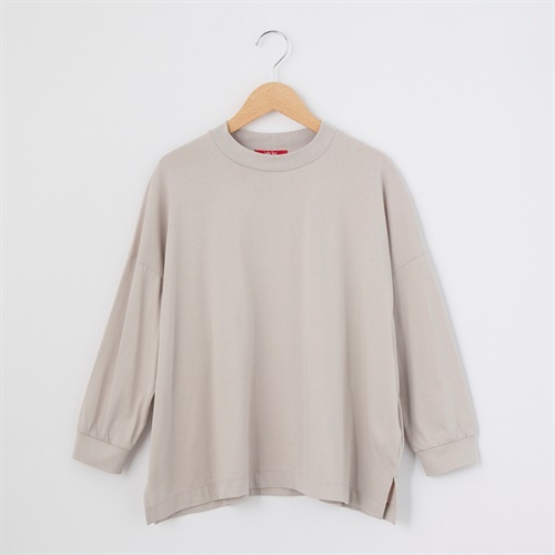 接触冷感 Nero Line レディス カレンダー天竺 モックネック 7分袖ヤッコTシャツ Labo Spec(ラボスペック) 777361064(ウスクロ-S)