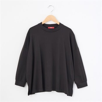接触冷感 Nero Line レディス カレンダー天竺 モックネック 7分袖ヤッコTシャツ Labo Spec(ラボスペック) 777361064(クロ-S)