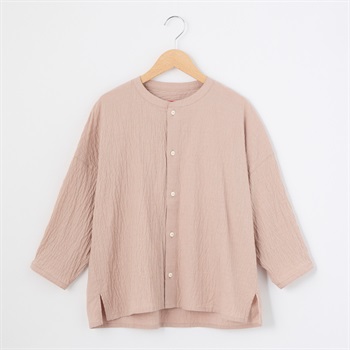 レディス 縮み千鳥 ラウンド切替カラーシャツ Labo Spec(ラボスペック) 777762054(ウスアカ-S)