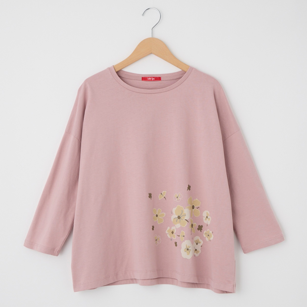 レディス 20天竺 花プリント ヤッコTシャツ Labo Spec(ラボスペック) 777761107(ウスアカ-M)