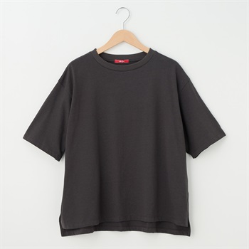 レディス ラスティック天竺 ５分袖BIGTシャツ Labo Spec(ラボスペック) 777712129-2(ウスクロ-S)