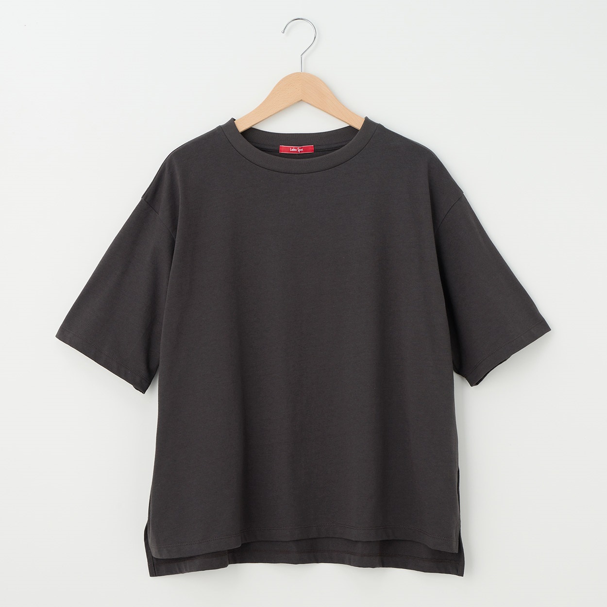 レディス ラスティック天竺 ５分袖BIGTシャツ Labo Spec(ラボスペック) 777712129-2(ウスクロ-L)