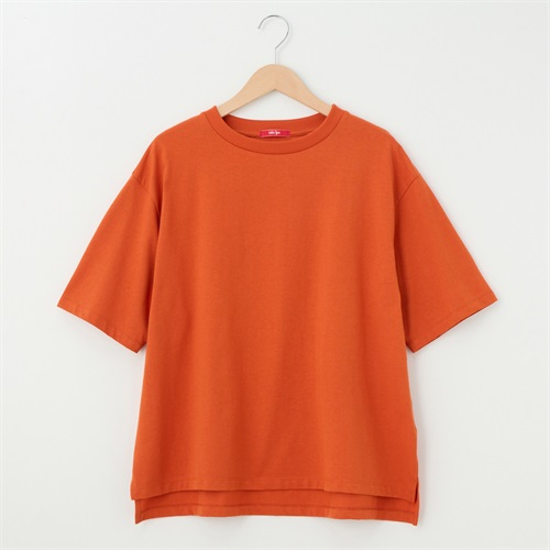 レディス ラスティック天竺 ５分袖BIGTシャツ Labo Spec(ラボスペック) 777712129-2(アカ-S)