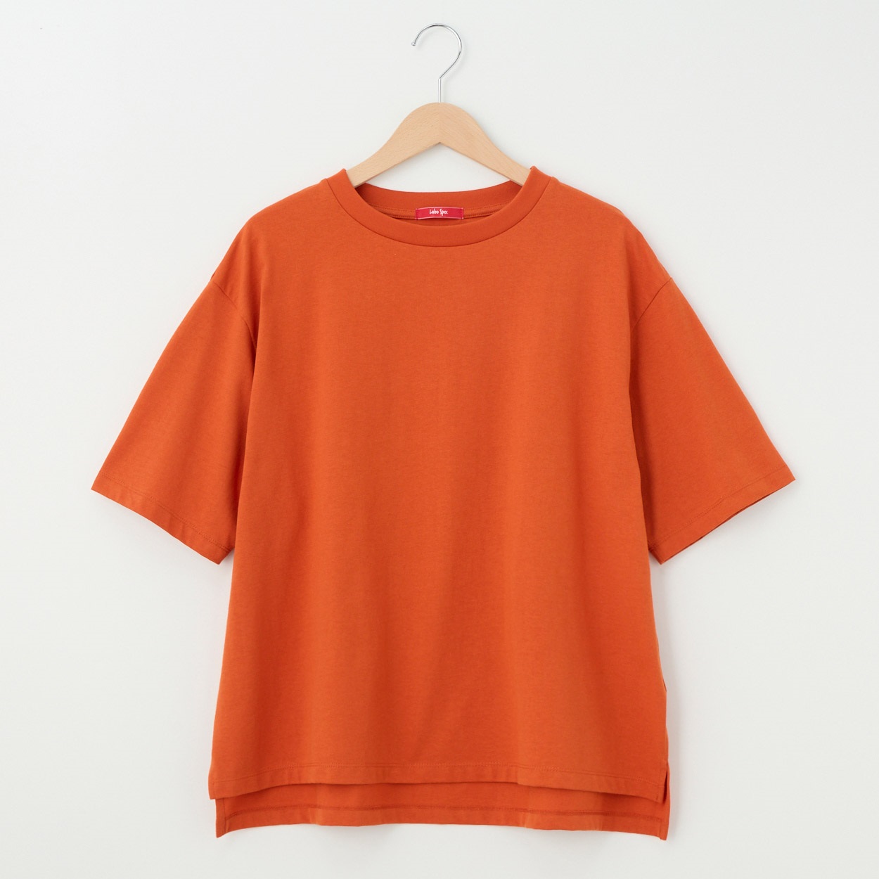 レディス ラスティック天竺 ５分袖BIGTシャツ Labo Spec(ラボスペック) 777712129-2(アカ-L)