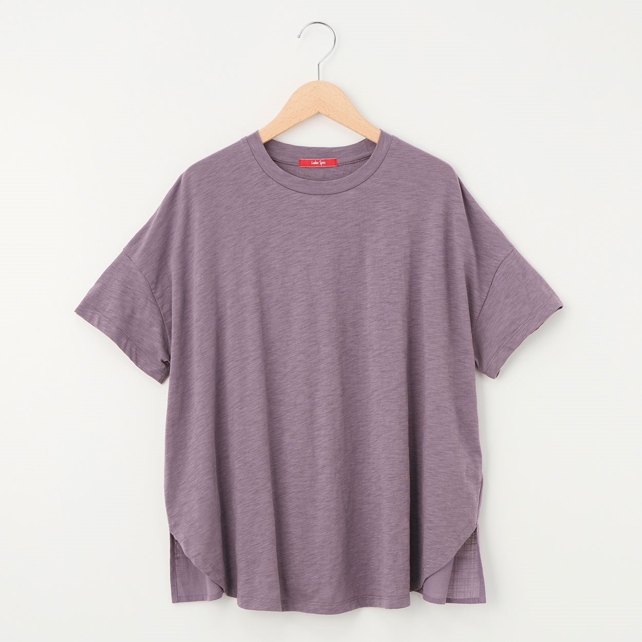 レディス スラブ天竺 布帛切替えTシャツ Labo Spec(ラボスペック