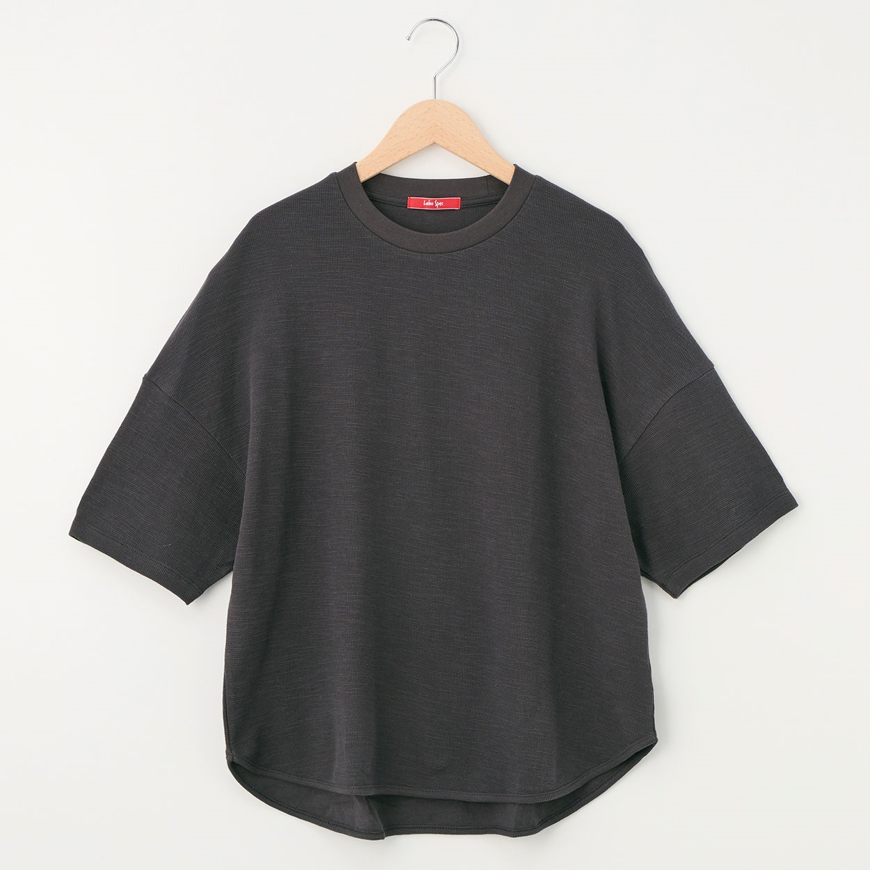 レディス メッシュカノコ ラウンドヘムTシャツ Labo Spec(ラボスペック) 777814012-2(ウスクロ-S)