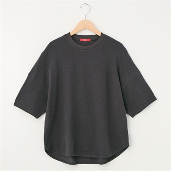 レディス メッシュカノコ ラウンドヘムTシャツ Labo Spec(ラボスペック) 777814012-2(ウスクロ-S)