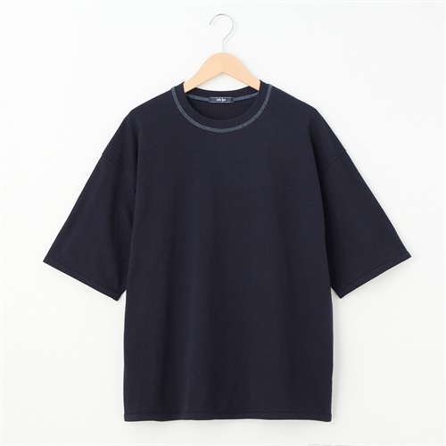 メンズ ラスティック天竺 配色ステッチ ルーズフィットTシャツ Labo Spec(ラボスペック) 777512104-2