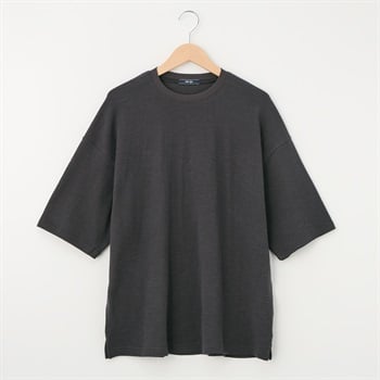 メンズ メッシュカノコ ルーズフィット半袖Tシャツ Labo Spec(ラボスペック) 777614114-2(ウスクロ-M)