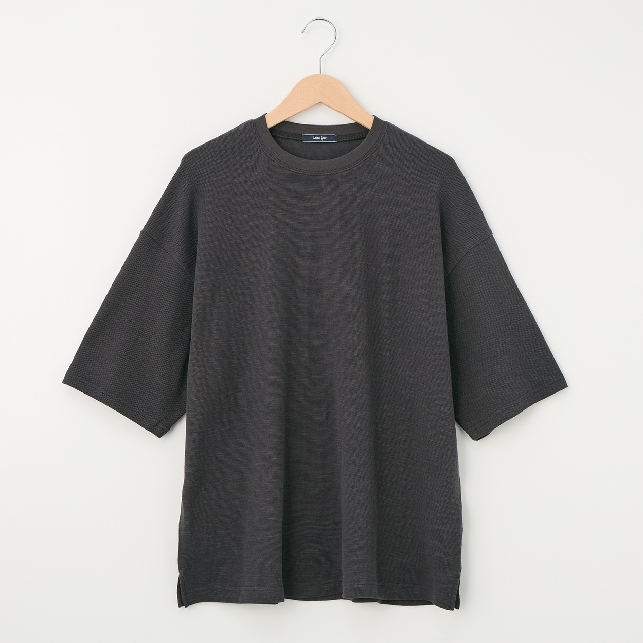 メンズ メッシュカノコ ルーズフィット半袖Tシャツ Labo Spec(ラボスペック) 777614114-2(ウスクロ-L)