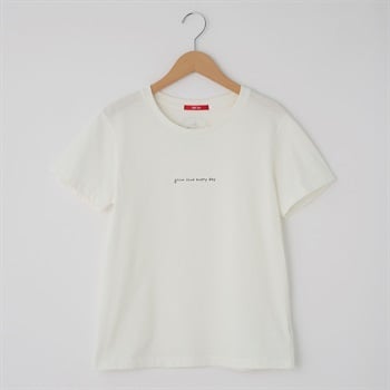 レディス 20天竺 メッセージプリントTシャツ Labo Spec(ラボスペック) 777761105(シロ-S)