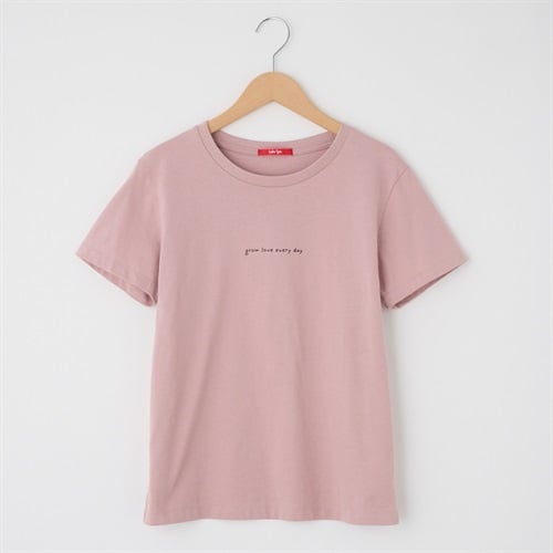 レディス 20天竺 メッセージプリントTシャツ Labo Spec(ラボスペック) 777761105(ウスアカ-S)