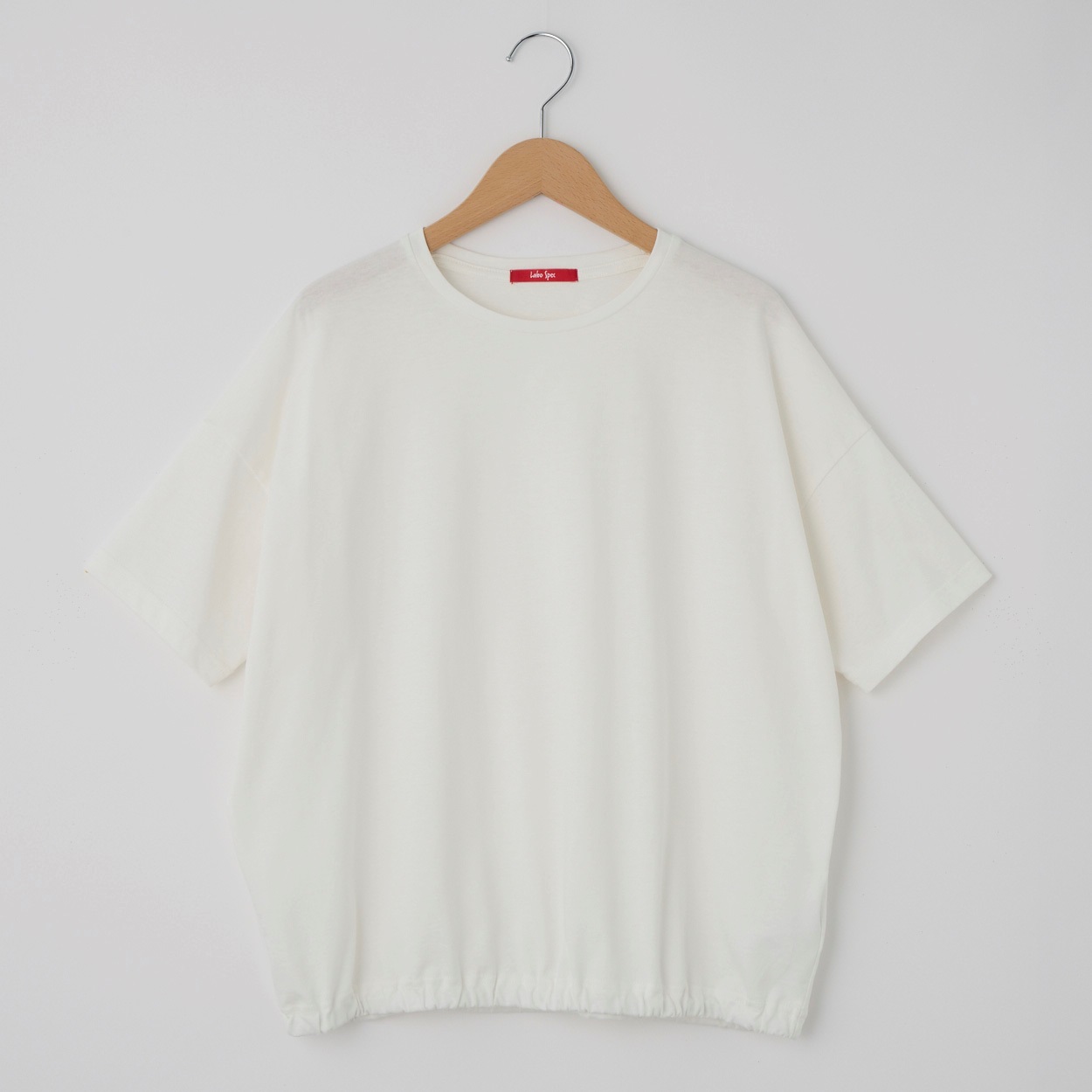 レディス 20天竺 裾ゴムTシャツ Labo Spec(ラボスペック) 777761108(シロ-S)