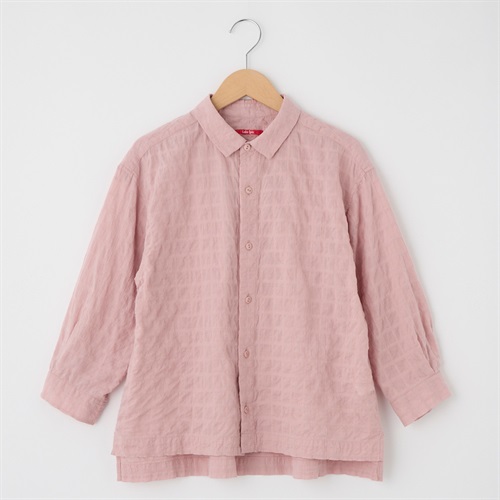 レディス シアーチェック レギュラーカラーシャツ Labo Spec(ラボスペック) 777762093(ウスアカ-S)
